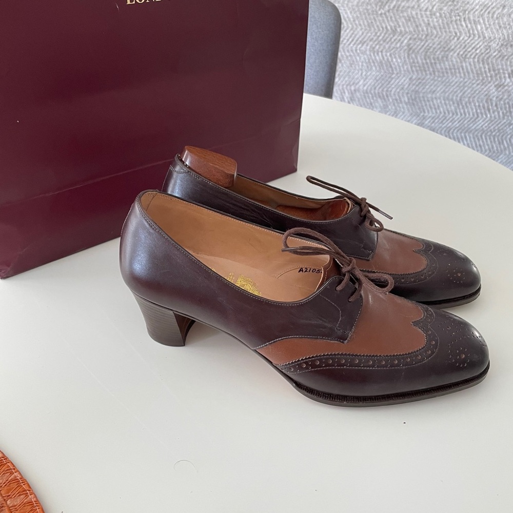 John Lobb Women’s Two Tone Leather shoes
